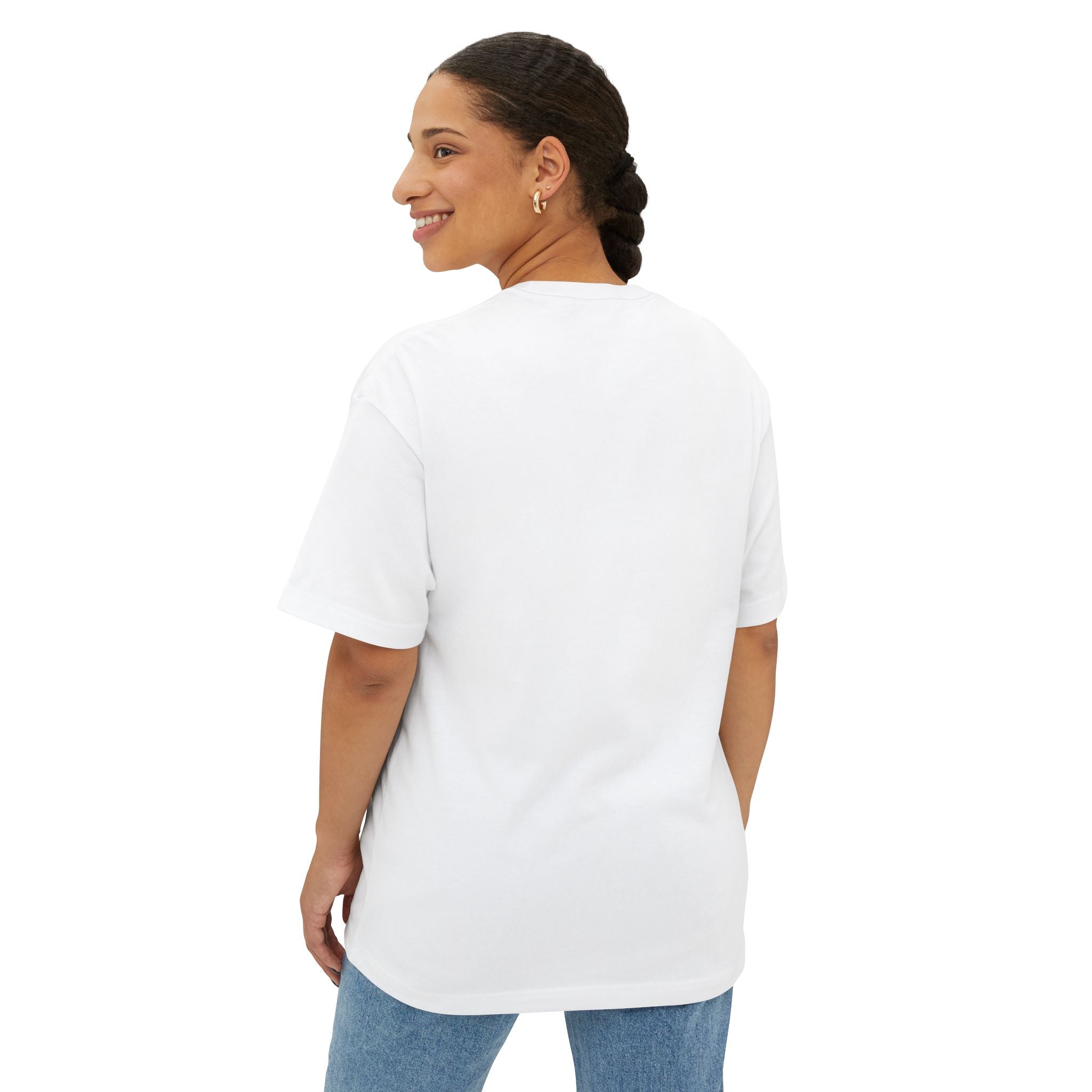 Smiley Face/Lightning Bolt Design - Oversized Tee