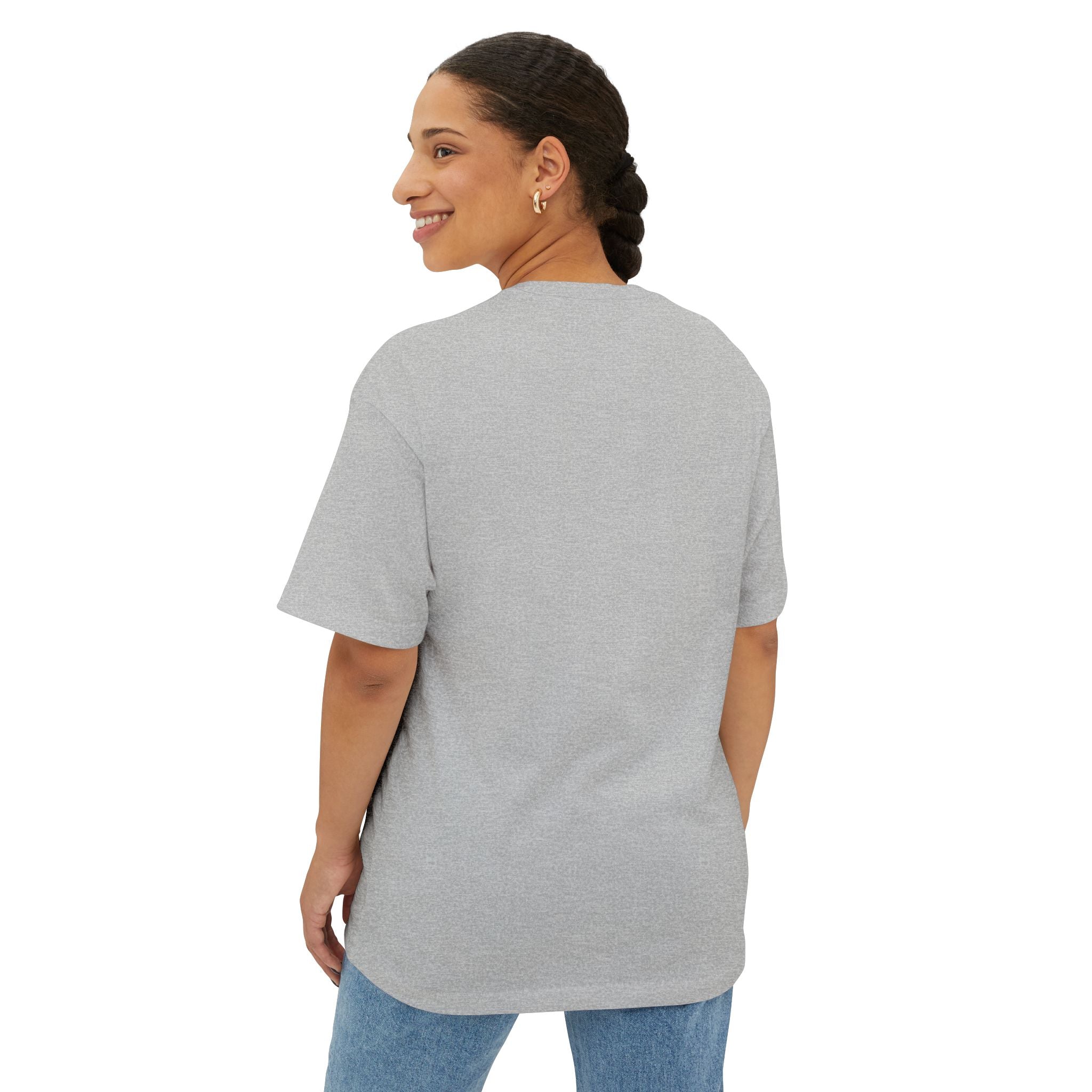 Smiley Face/Lightning Bolt Design - Oversized Tee