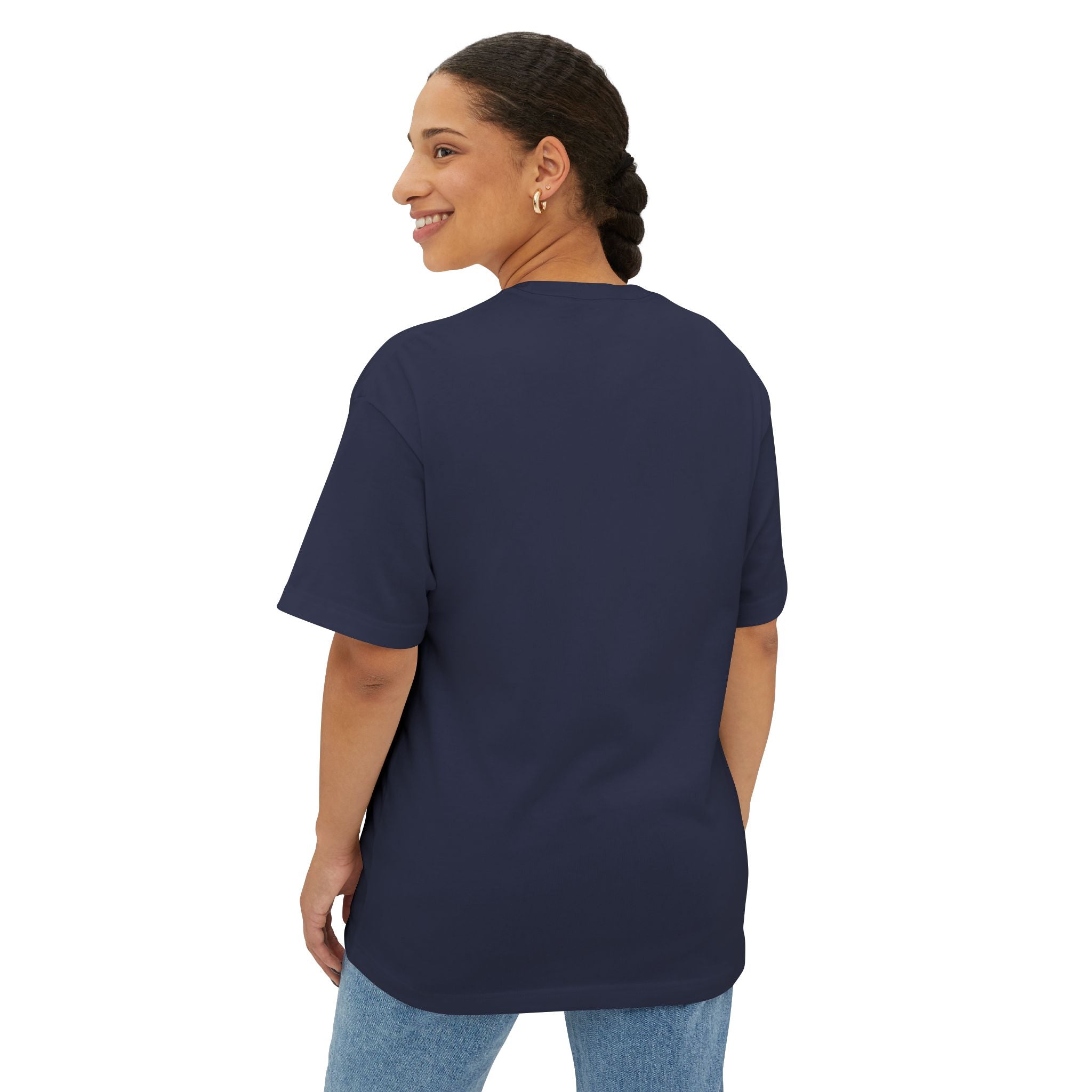 Smiley Face/Lightning Bolt Design - Oversized Tee