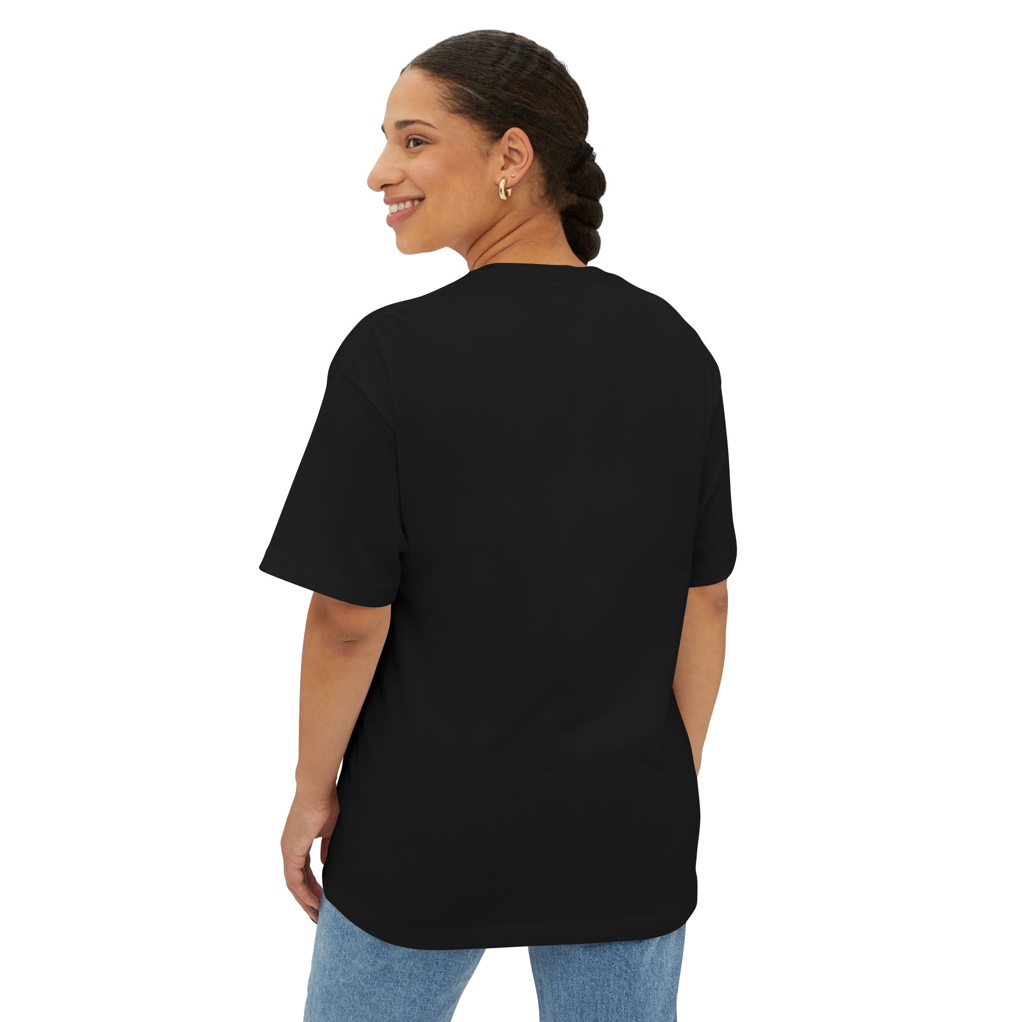 Smiley Face/Lightning Bolt Design - Oversized Tee